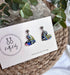 Funky Pattern Collection - Small Heart Polymer Clay Earrings