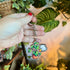 Ghost and Plant Wooden Keyring