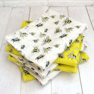 Linen Tea Towel - Bees