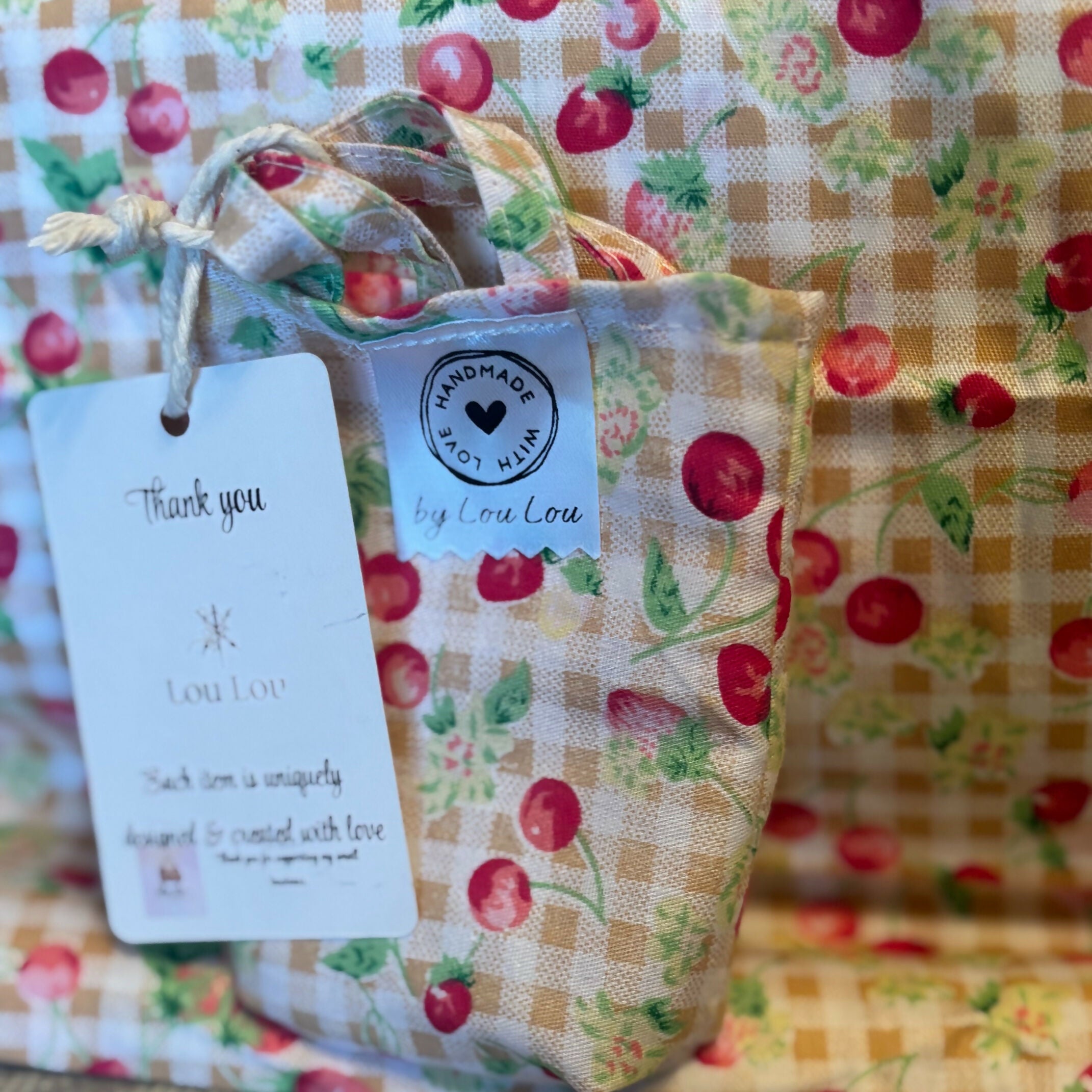 Handcrafted Shopping Tote Bag In A Bag Foldable Bag
