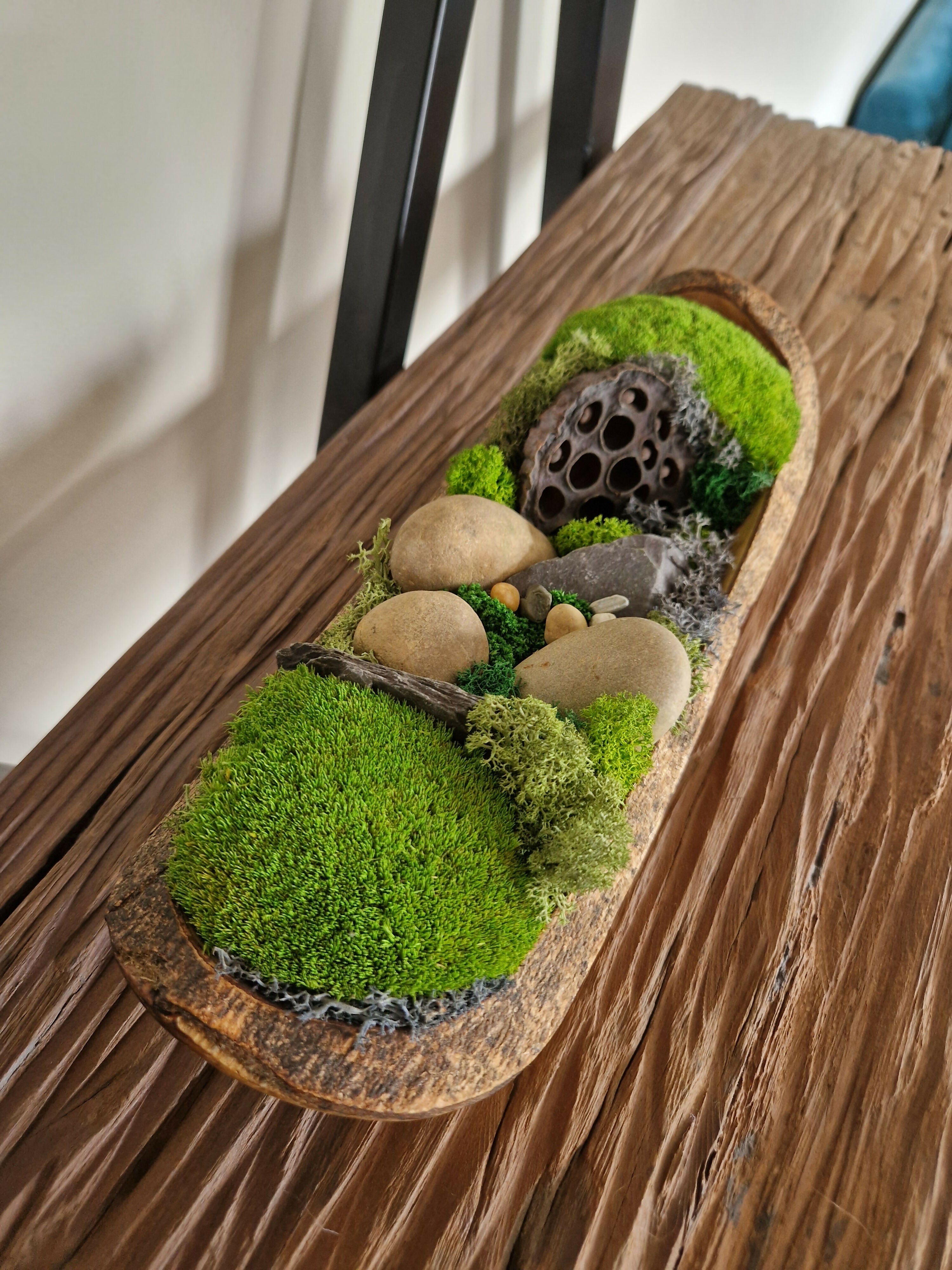 Natural River Bed Teak Bowl