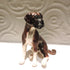 Ceeamic brindle boxer dog sculpture