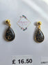 Stainless Steel Real Dandelion Dangle Earrings