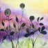'Whimsical Hedgerow' Original Mixed Media Painting