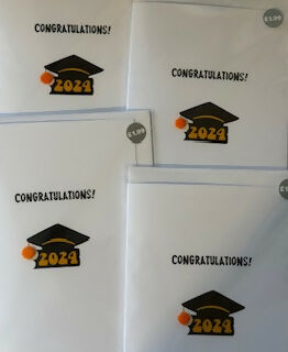 Congratulations Graduation 2024 - Pom Pom greeting card