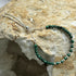 Handmade Sterling Silver Malachite Beaded Bracelet