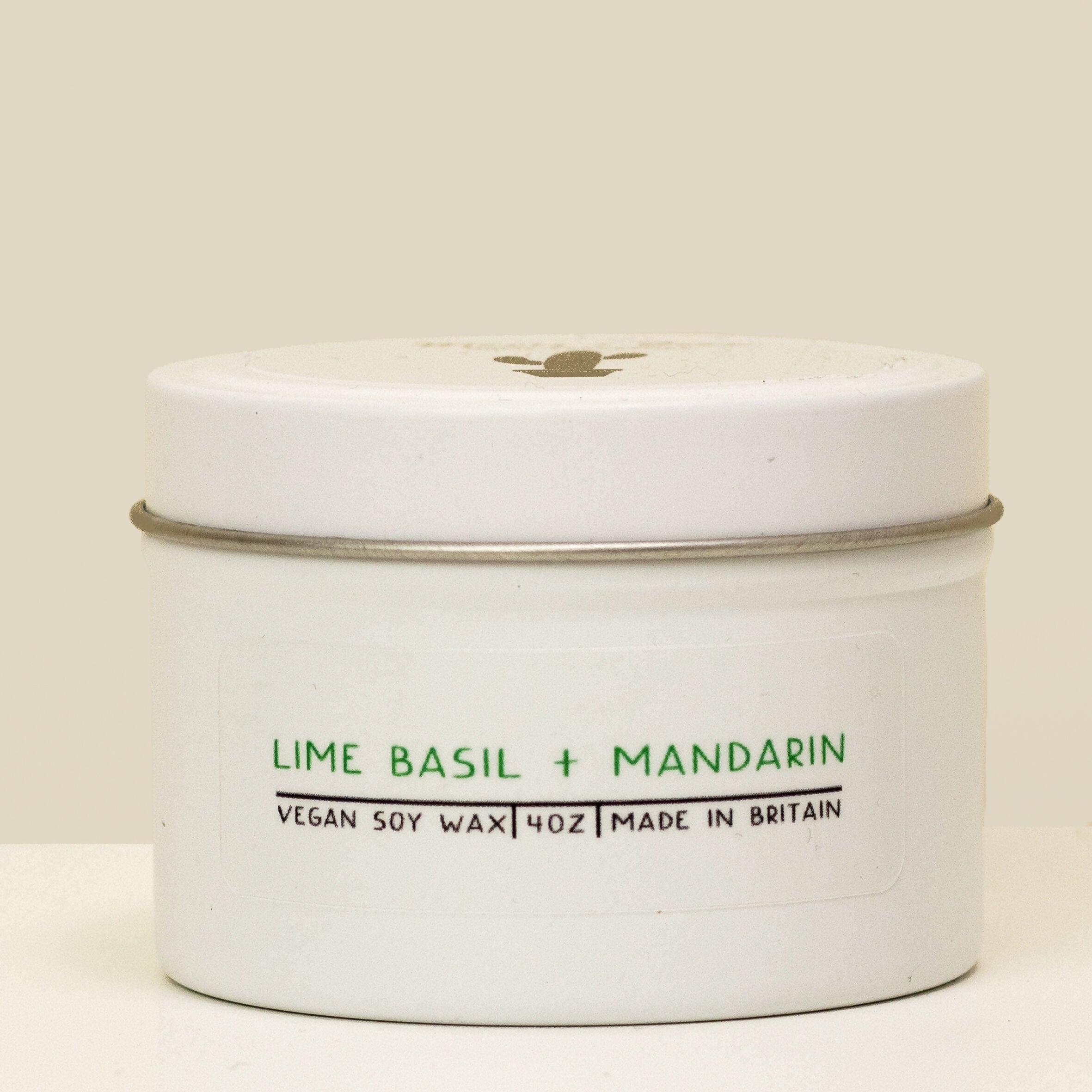 Lime Basil + Mandarin Soy Wax Mini Tin Candle