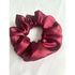 Burgundy Red Satin Christmas Hair Scrunchie