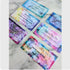 Affirmation Cards Keyring, Marble Alcohol Ink Art
