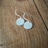 Handmade Round Silver Earrings Bubble Texture