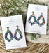 Funky Pattern Collection - Teardrop Dangle Polymer Clay Earrings