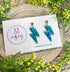 Ocean Dream Collection - Small Lightening Bolts Polymer Clay Earrings