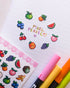 Vinyl Sticker Sheet - Pixel Fruits