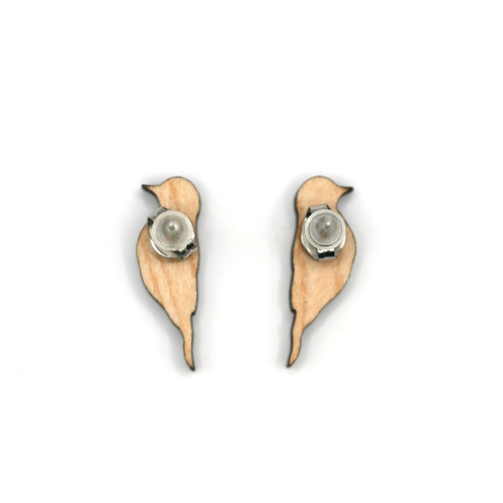 Spotted Woodpecker Stud Earrings