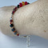 HEALING CRYSTAL & STERLING SILVER ROOT CHAKRA BRACELET WITH AROMATHERAPY BEADS