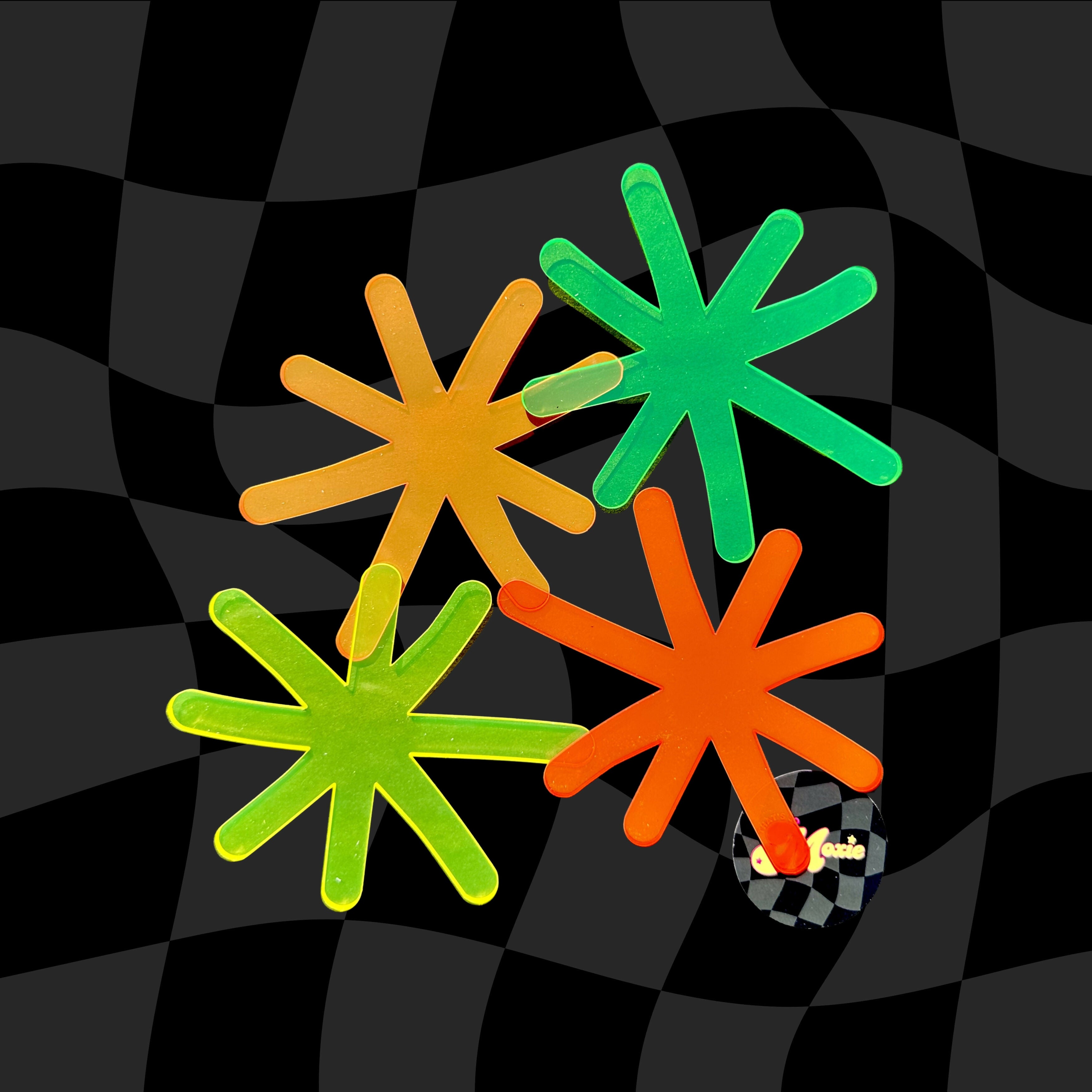 Neon Coaster Set - Acrylic Coasters (Set of 4)
