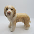Ceramic Bearded Collie Sculpture, Fawn