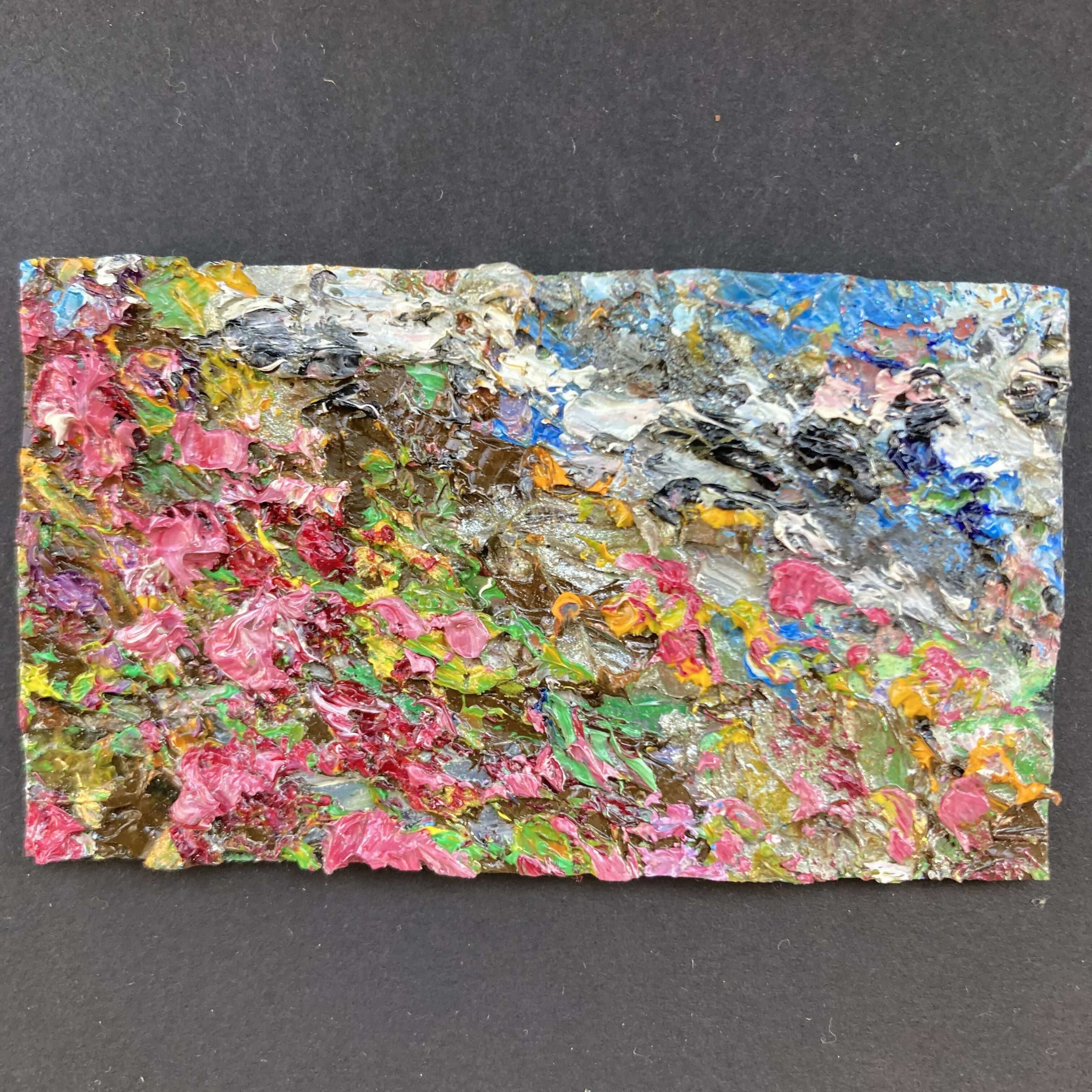 Heather On Moors - Oil Painted Mini Canvas Fridge Magnet