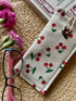 Cherry Print Design Glasses Case