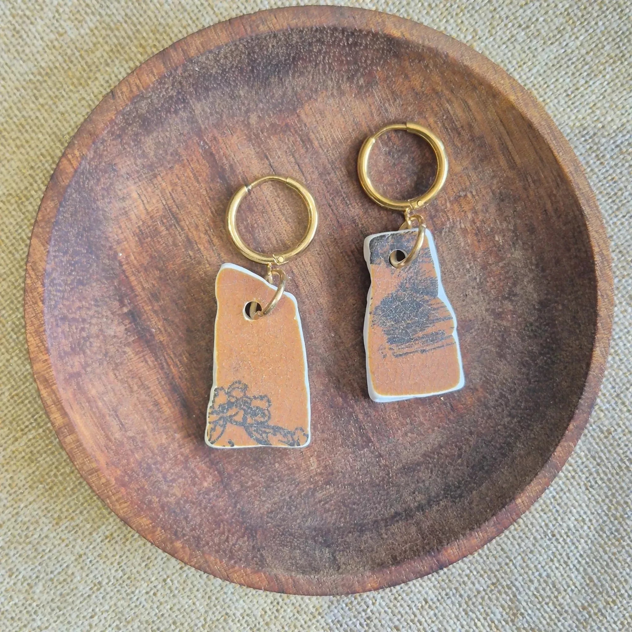 Recycled Ceramic Earring