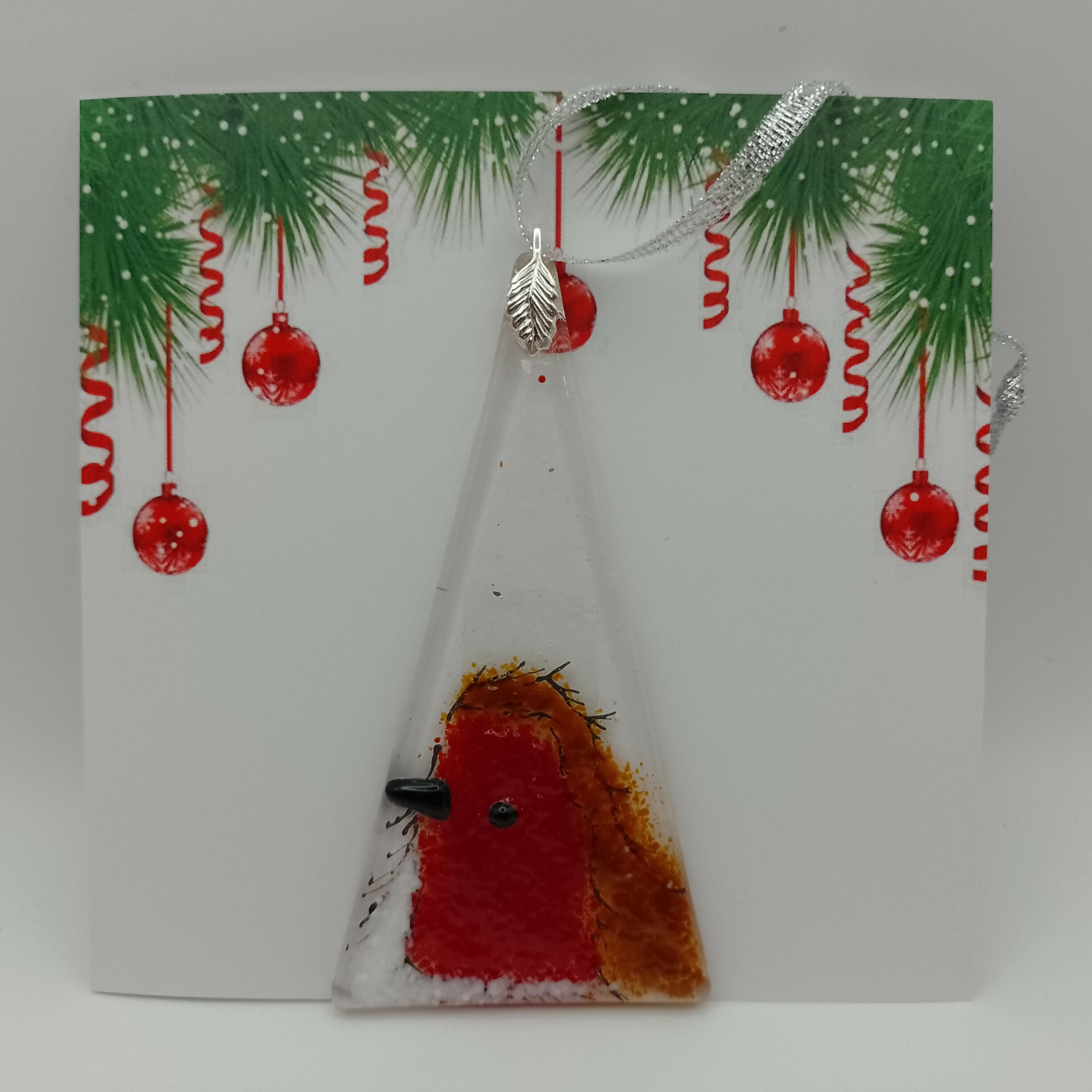 Fused Glass Christmas Card