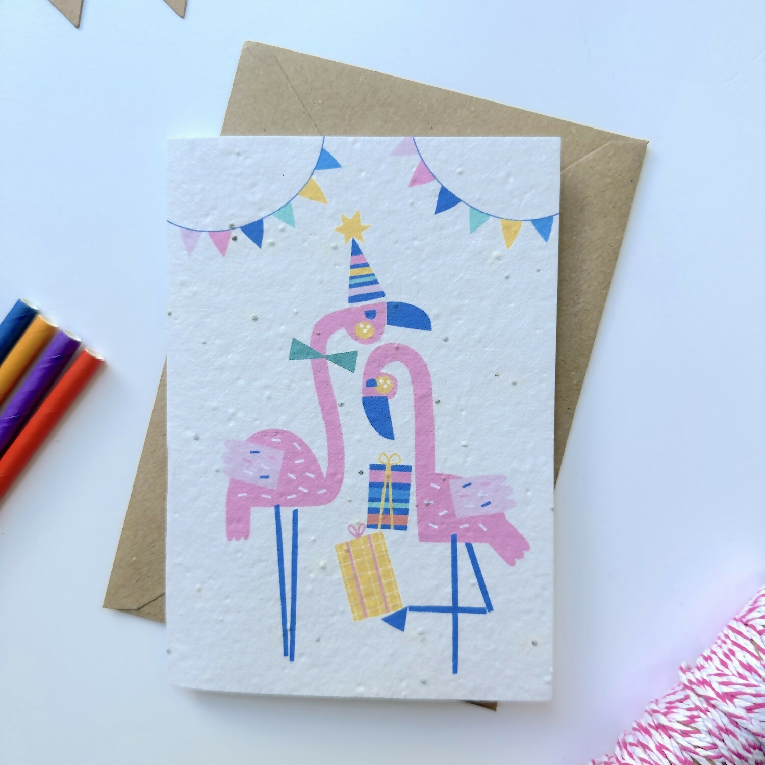 Flamingo Plantable Wildflower Seed Card
