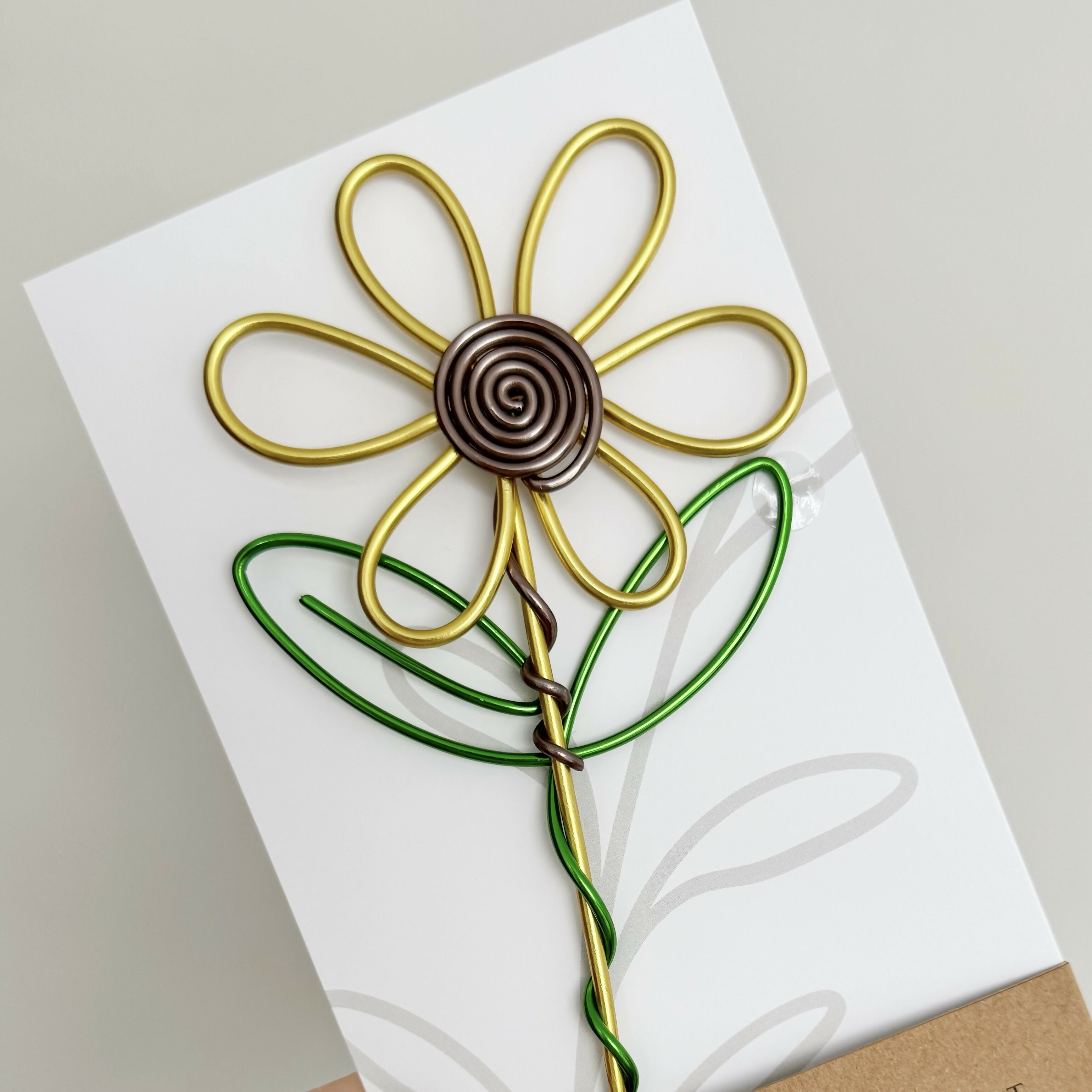 Wire handmade sunflower gift