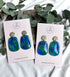 Ocean Dream Collection - Oval Drop Polymer Clay Earrings