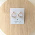 Seaglass Moon Stud Earrings