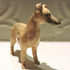 Ceramic Blue Fawn Whippet Sculpture