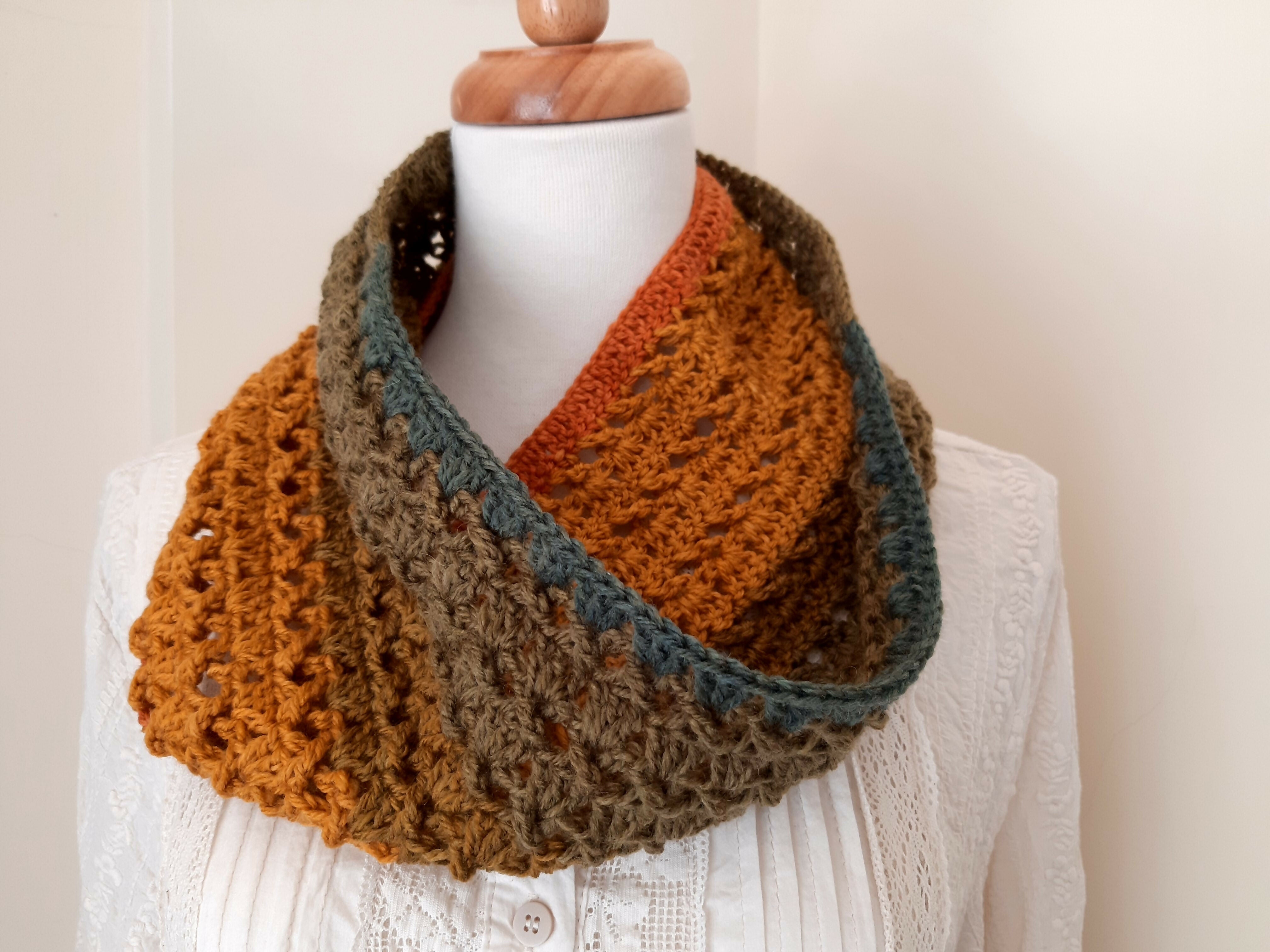Infinite Scarf - Earth Tone Colour