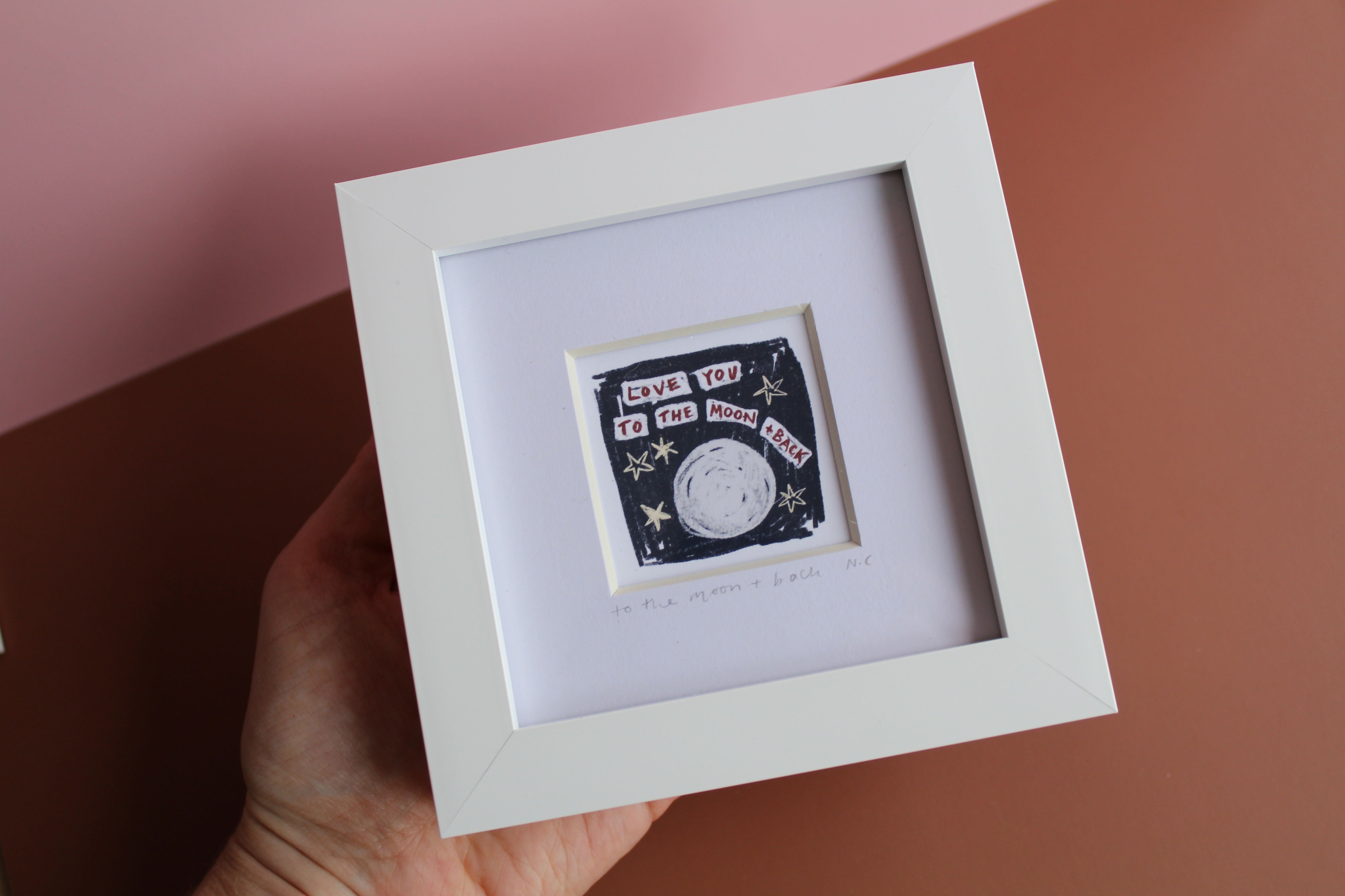 Love You To The Moon and Back Mini Print