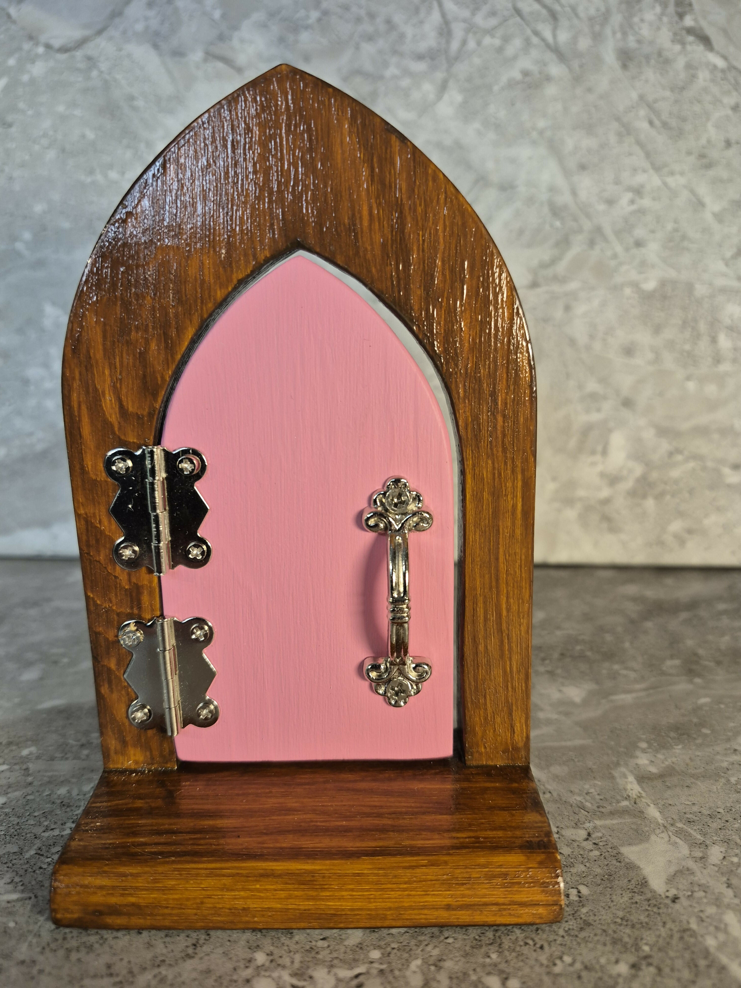 Handcrafted Opening Wooden Arch Fairy Door