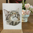 Greeting Card of a Cat. Blank Inside
