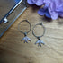 Lovely Swallow Charm Hoops