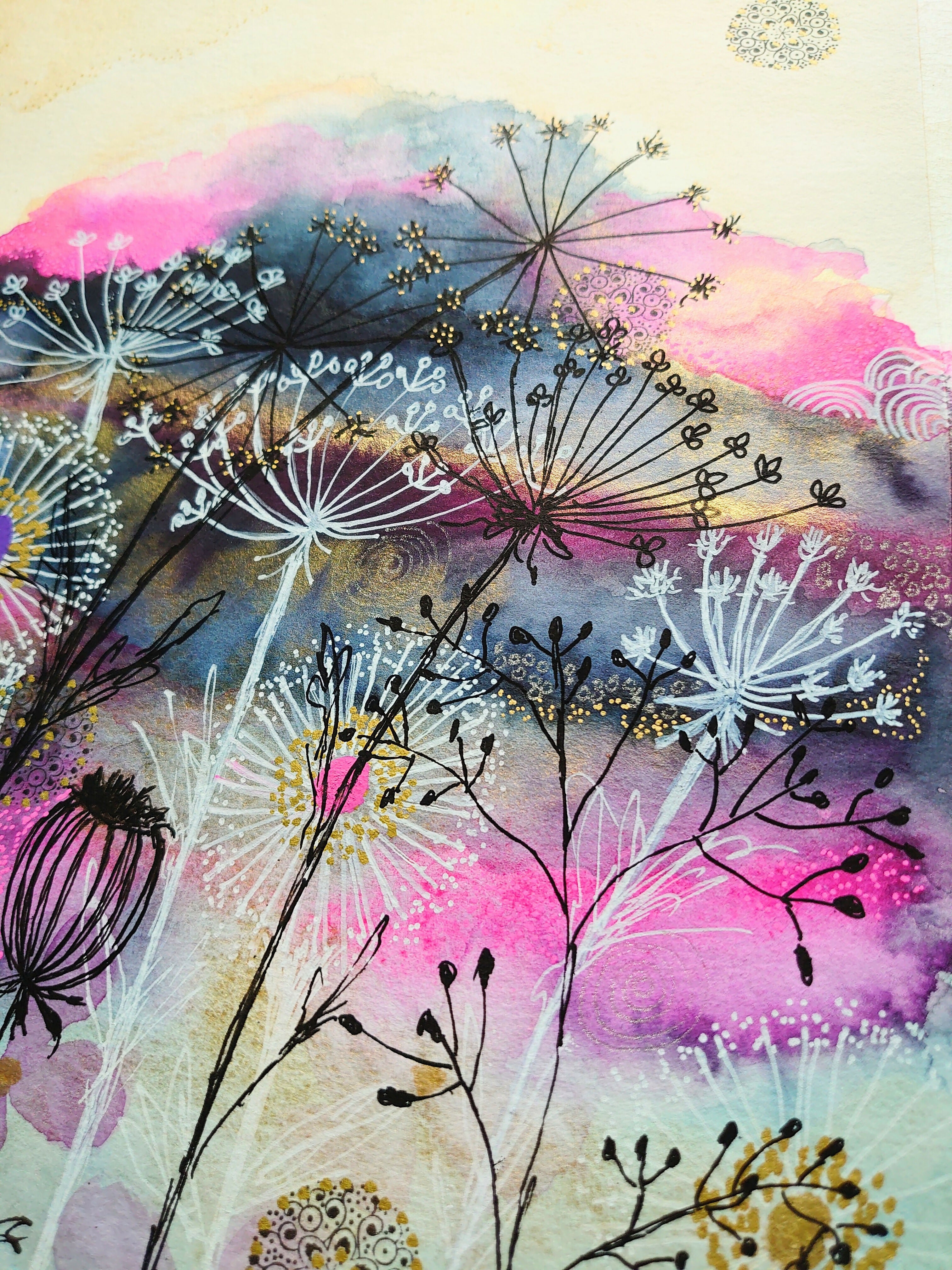 'In the Gloaming' Original Mixed Media Painting