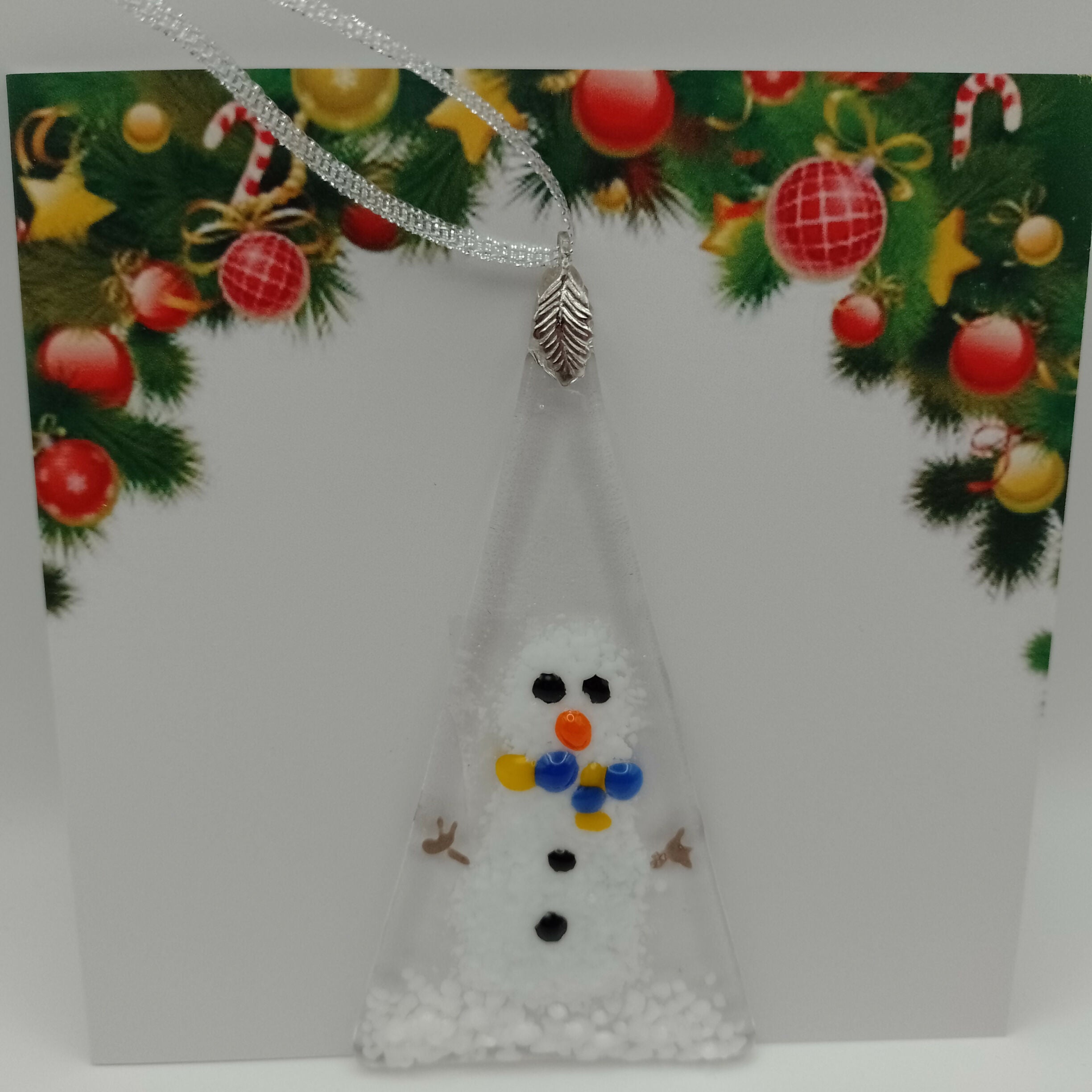 Fused Glass Christmas Card