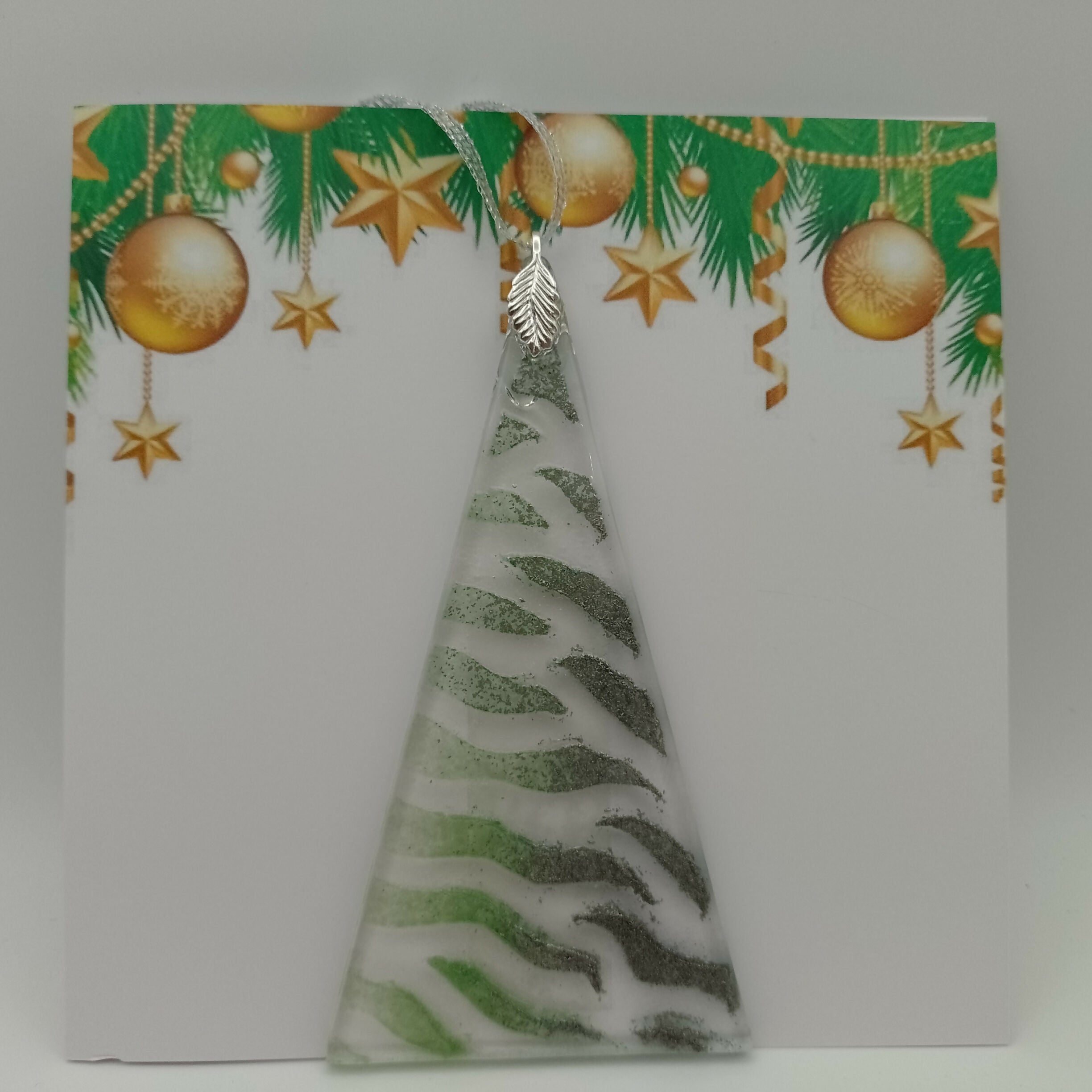 Fused Glass Christmas Card
