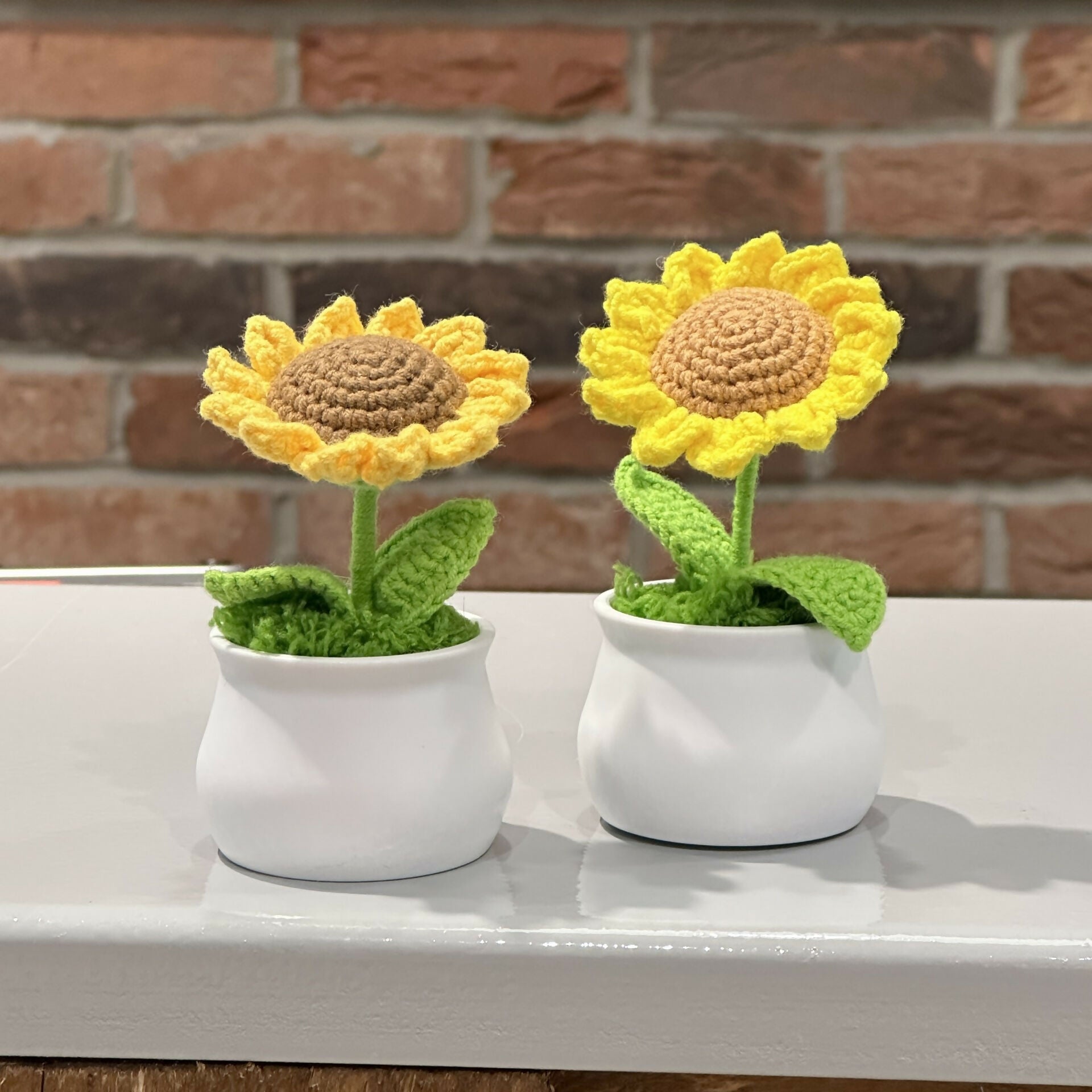 Crochet Sunflower In Pot