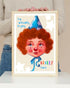 Blue Clown Print