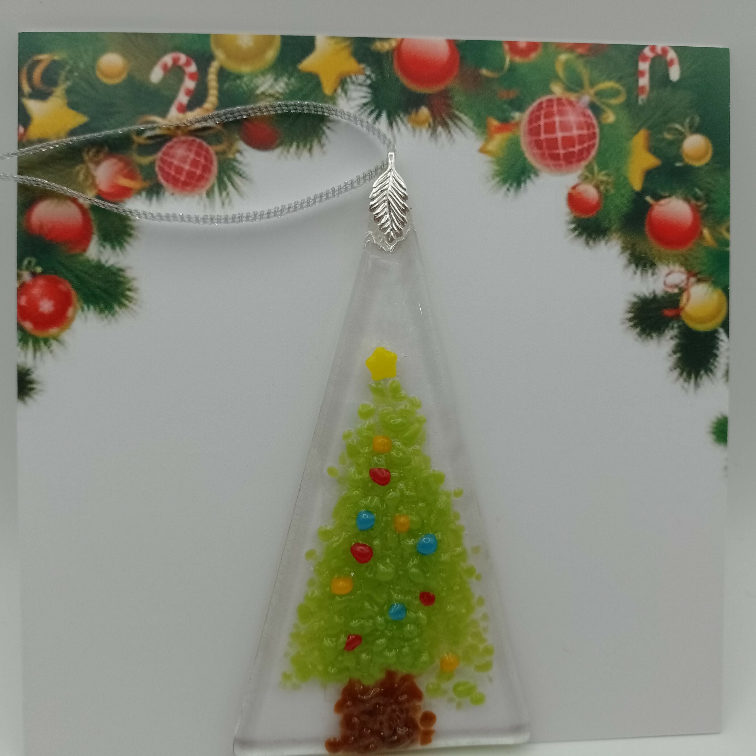 Fused Glass Christmas Card