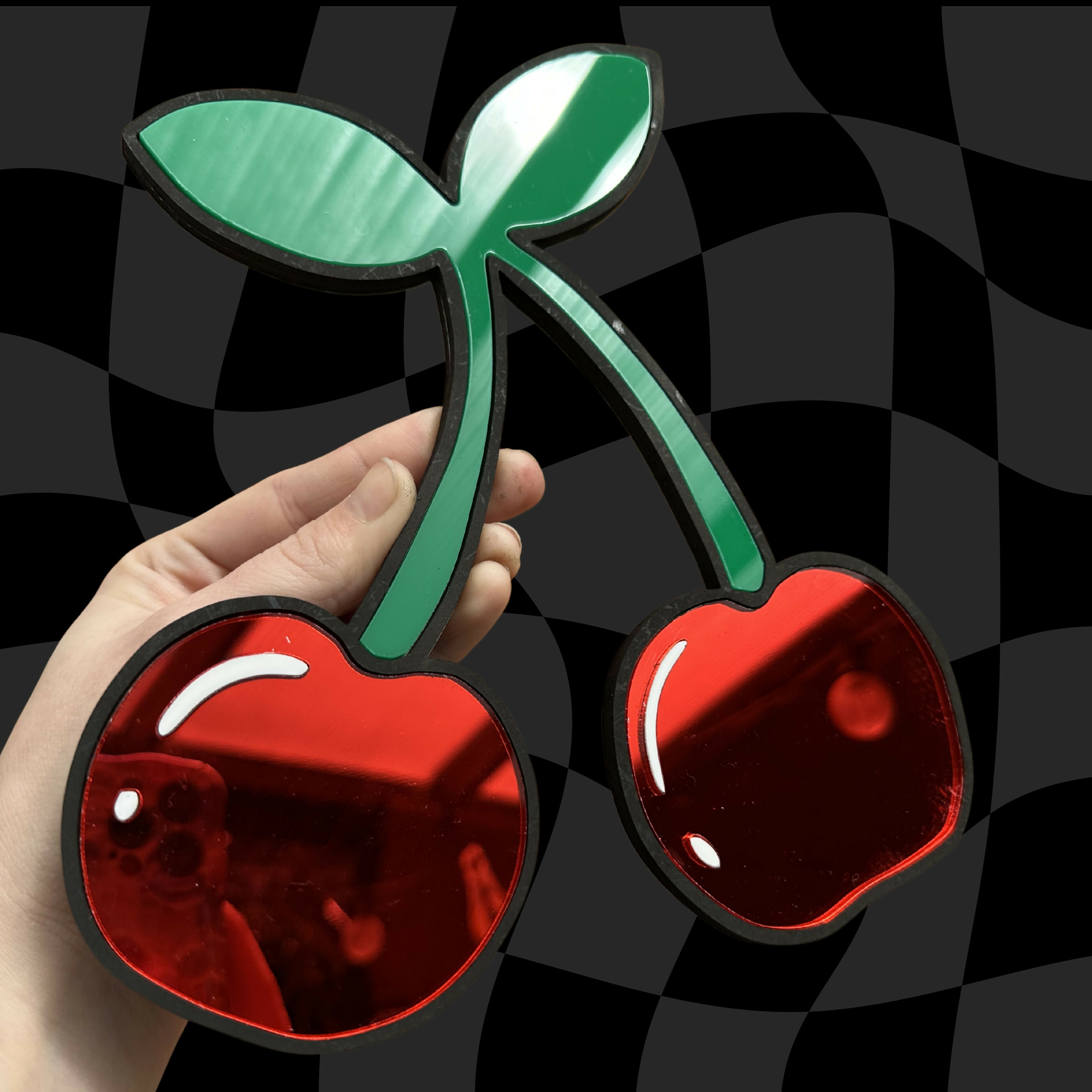 Cherry Mirror Wall Art