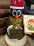 Handmade Wooden Holiday Penguin Figurine - "Let's Get Flippin' Festive"