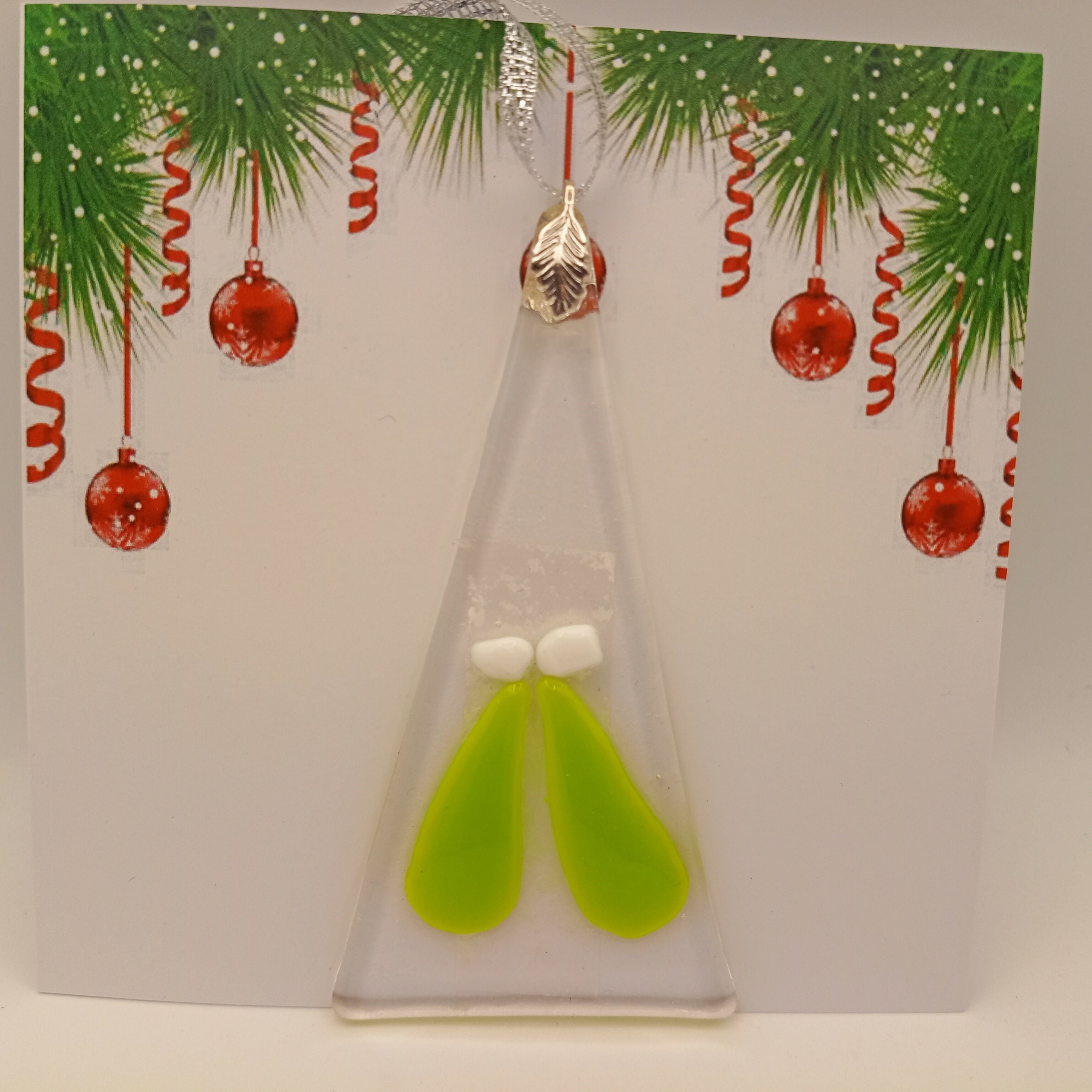 Fused Glass Christmas Card