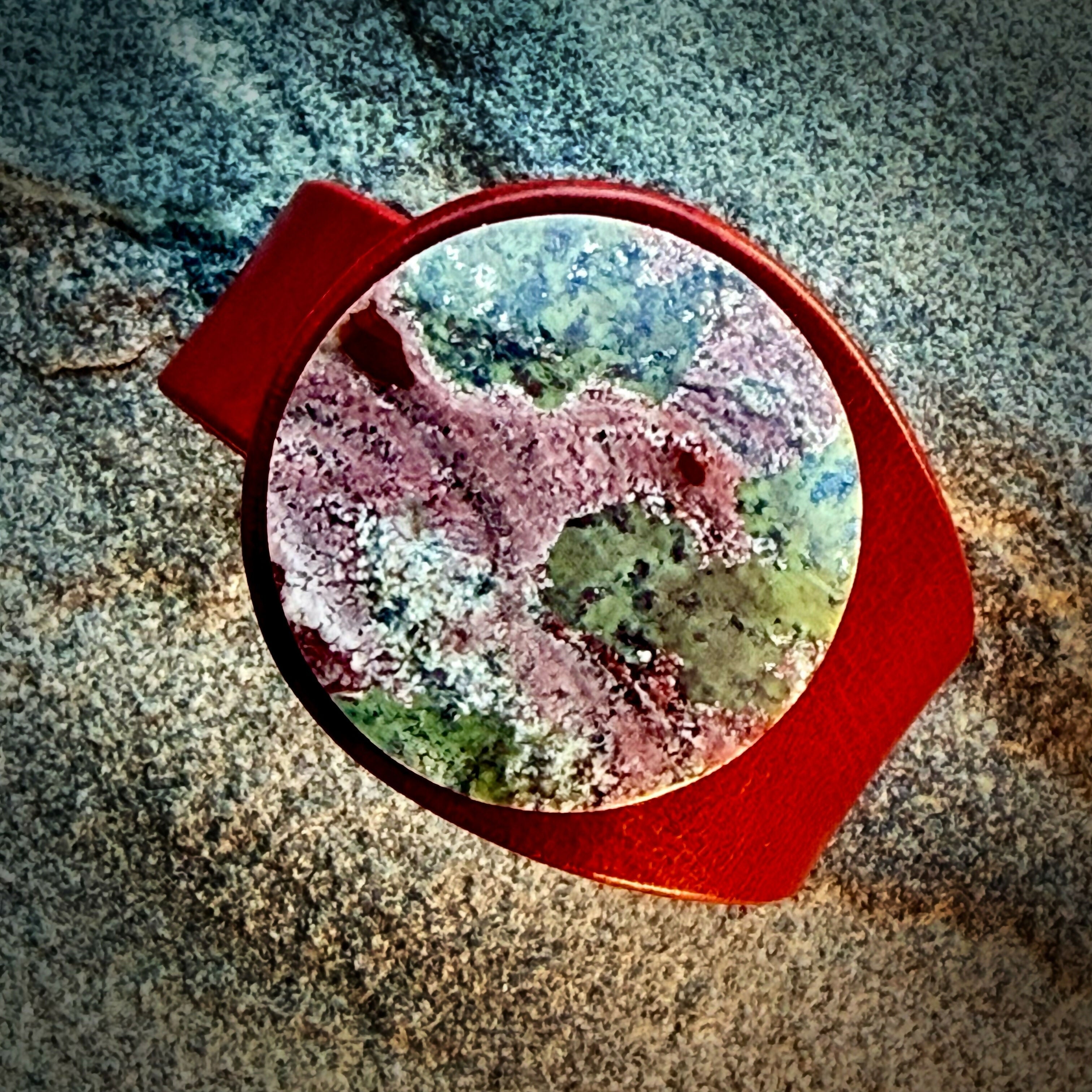 Copy of Handcrafted Natural Leather & Bi-Colour Jasper Gemstone Bracelet - Size S or M