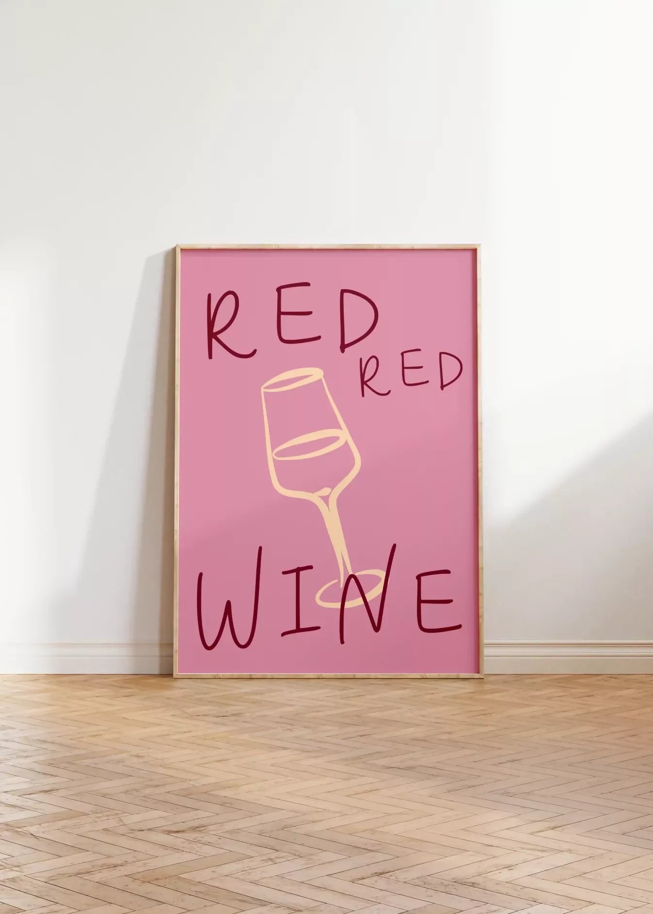 RED RED WINE WALL ART PRINT