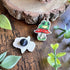 Frog on a Fungi Wooden Pin