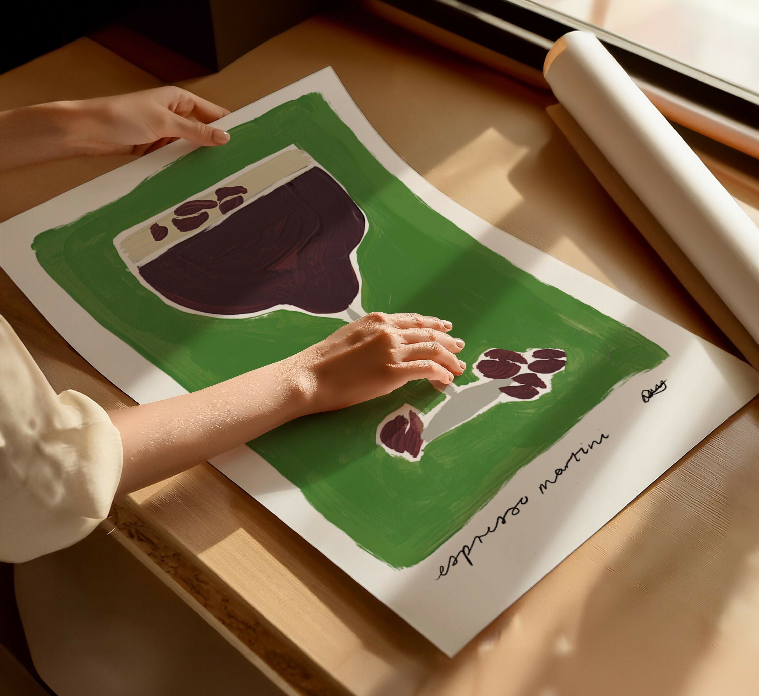 Espresso Martini Cocktail Art Print