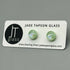 Pastel Dichroic Fused Glass Sterling Silver Stud Earrings - Handmade by Jade Tapson Glass.