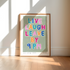 Live Laugh Leave by 9 PM Hand Painted Art Print